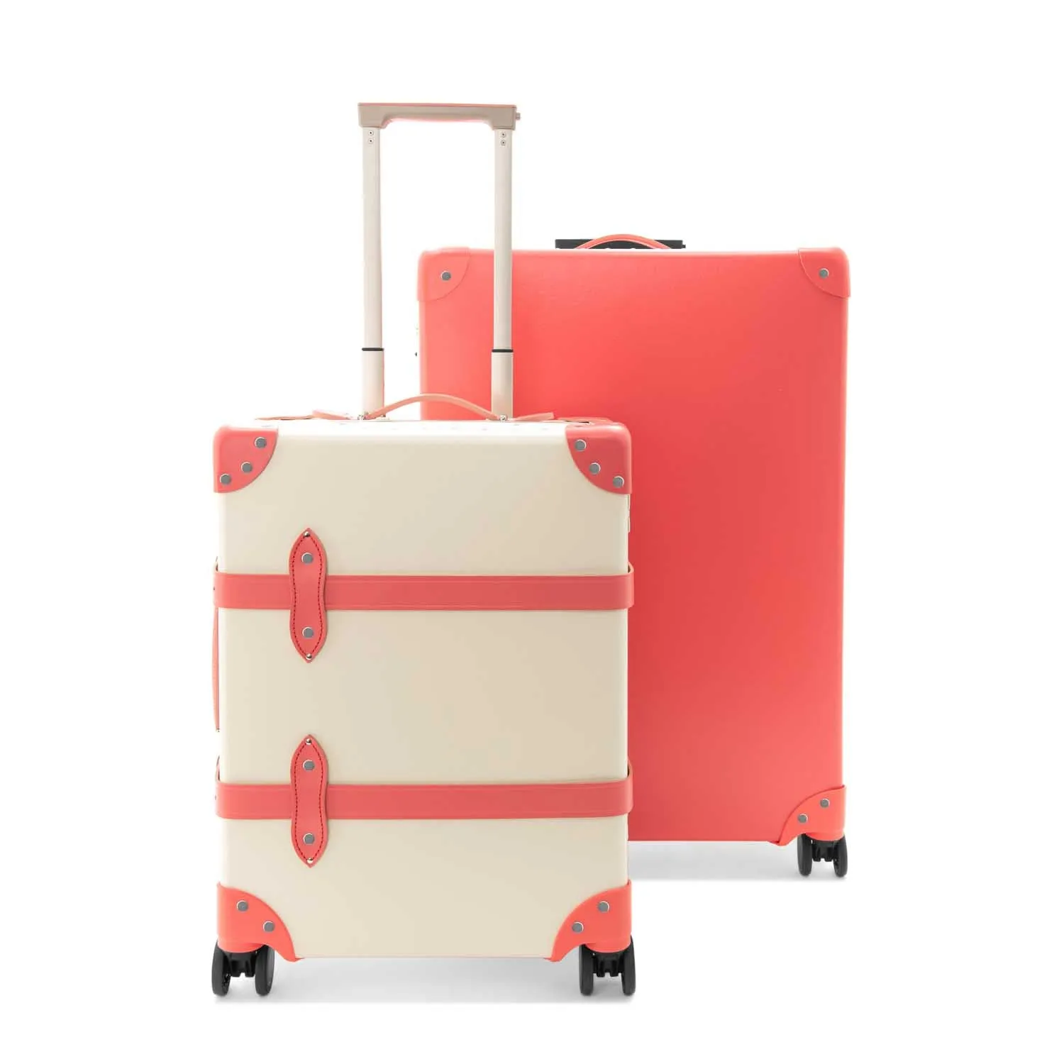 Pop Colour · Carry-On - 4 Wheels | Ivory/Flamingo/Chrome