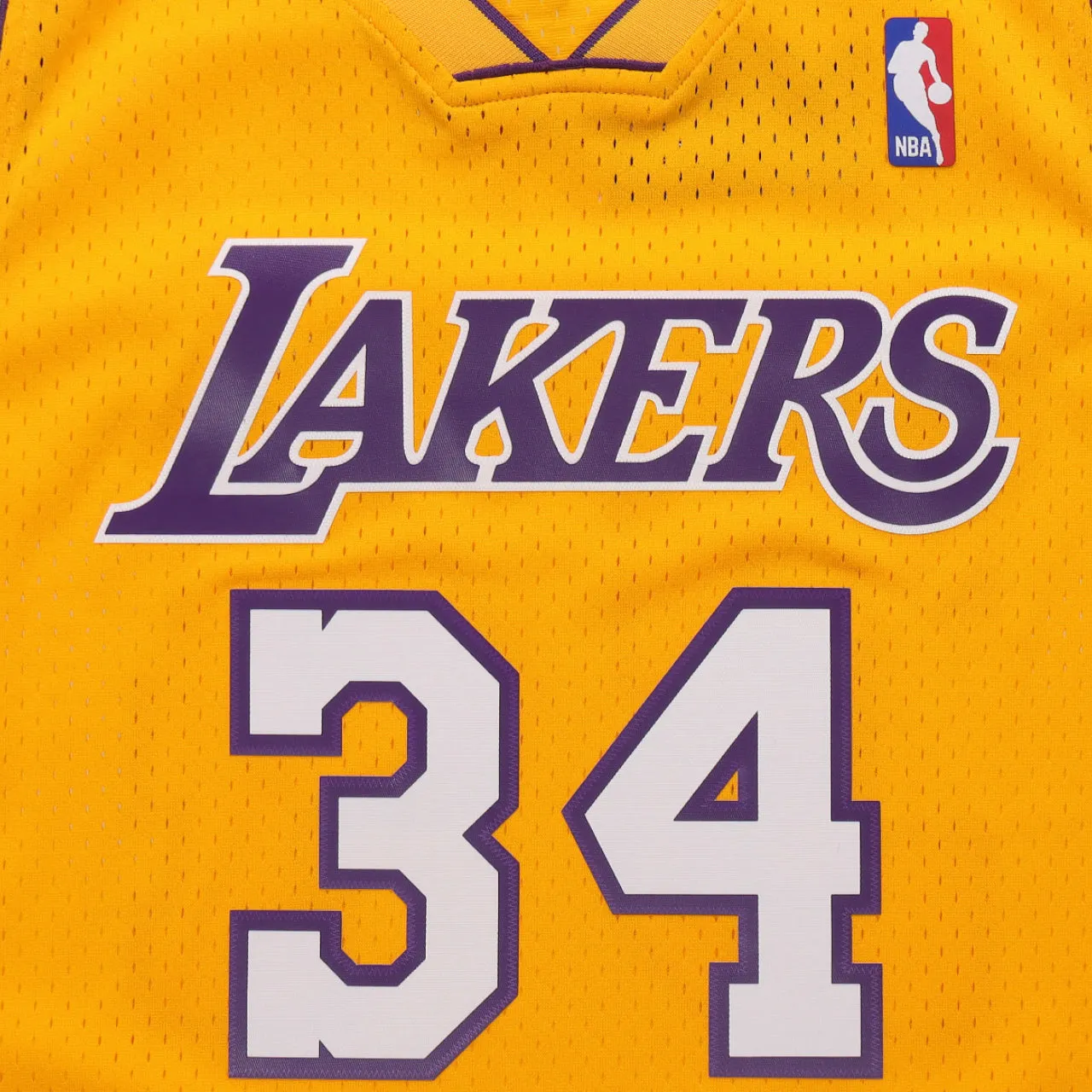 Shaquille O'Neal 1999-2000 Los Angeles Lakers Home Mitchell & Ness Swingman Jersey - Yellow