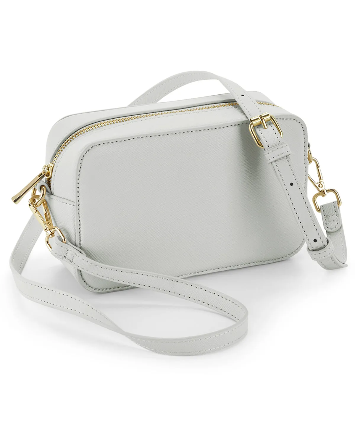 Soft Grey - Boutique structured cross body bag