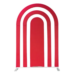 Spandex Cover for Rainbow Multi-Tier Arch (3 pc/set) - Red