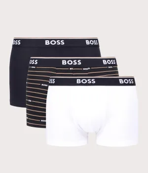 Three Pack of Power Design Cotton Stretch Trunks