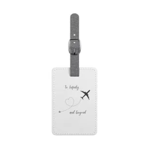 To Infinity & Beyond Saffiano Polyester Luggage Tag, Rectangle