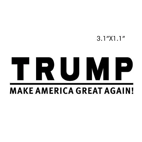 Trump Stickers Shiny Metal Sticker Donald Trump Make America Great Again for Cameras Notebooks Phones Cars Windows Macbook Stickers Trump Decal