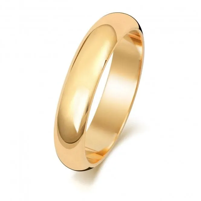 Wedding Band 18K D Shape 4mm-1.45 Wedding  Ring WQ104M