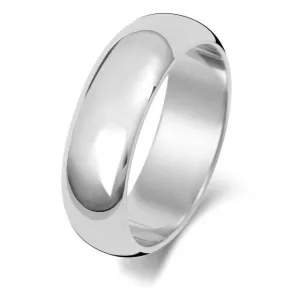 Wedding Band  9ct D Shape 6mm Wedding  Ring W106WL