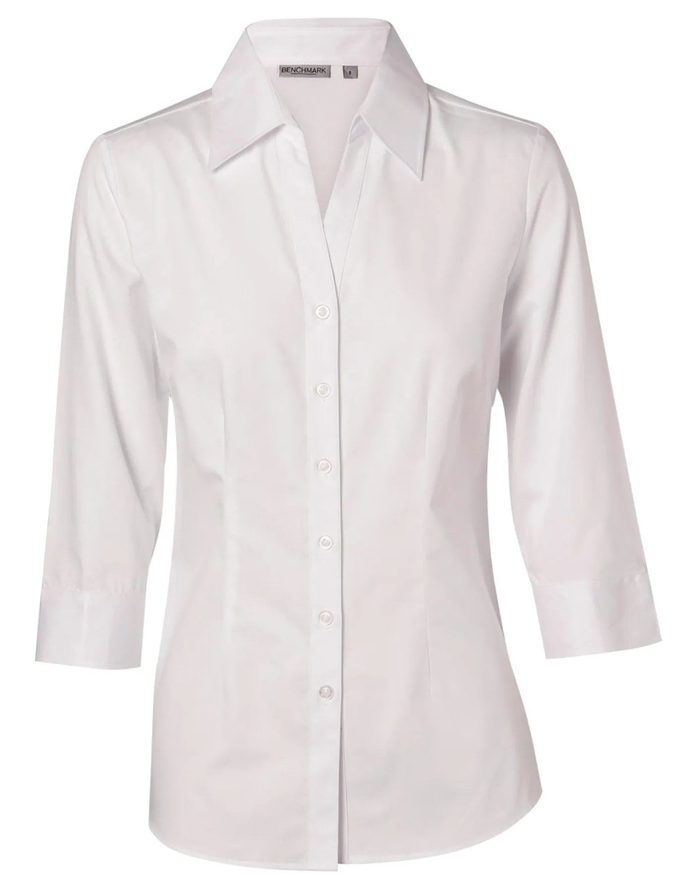 Women's Cotton/Poly Stretch 3/4 Sleeve Shirt